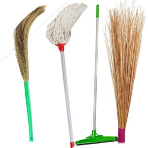 wiper , mop & grass broom